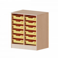 Produktbild ErgoTray Regal, zweireihig, 2 Ordnerh&ouml;hen - evo180 Serie 