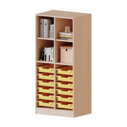 Produkt Bild ErgoTray Regal, zweireihig, 4 Ordnerh&ouml;hen - evo180 Serie 