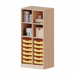 Produktbild ErgoTray Regal, zweireihig, 4 Ordnerh&ouml;hen - evo180 Serie 