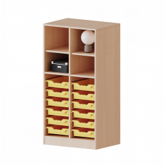 Produktbild ErgoTray Regal, zweireihig, 3,5 Ordnerh&ouml;hen - evo180 Serie 