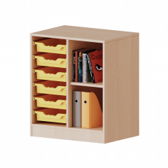 Produktbild ErgoTray Regal, zweireihig, 2 Ordnerh&ouml;hen - evo180 Serie 