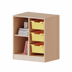 Produktbild ErgoTray Regal, zweireihig, 2 Ordnerh&ouml;hen - evo180 Serie 