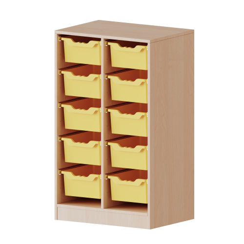 Produkt Bild ErgoTray Regal, zweireihig, 3 Ordnerh&ouml;hen - evo180 Serie 