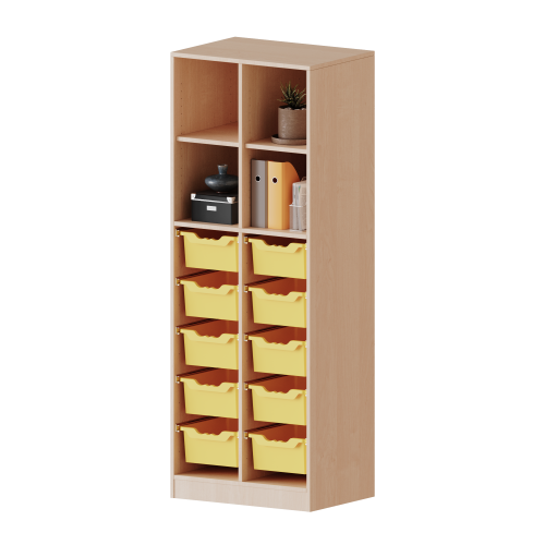 Produkt Bild ErgoTray Regal, zweireihig, 5 Ordnerh&ouml;hen - evo180 Serie 