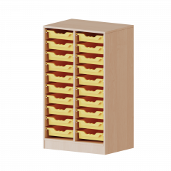 Produktbild ErgoTray Regal, zweireihig, 3 Ordnerh&ouml;hen - evo180 Serie 