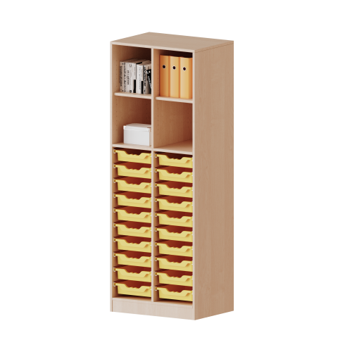 Produkt Bild ErgoTray Regal, zweireihig, 5 Ordnerh&ouml;hen - evo180 Serie 