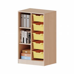 Produktbild ErgoTray Regal, zweireihig, 3 Ordnerh&ouml;hen - evo180 Serie 