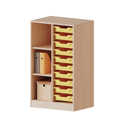 Produkt Bild ErgoTray Regal, zweireihig, 3 Ordnerh&ouml;hen - evo180 Serie 