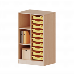 Produktbild ErgoTray Regal, zweireihig, 3 Ordnerh&ouml;hen - evo180 Serie 