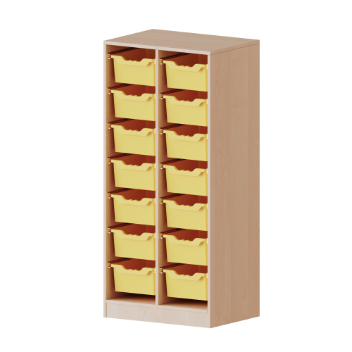 Produkt Bild ErgoTray Regal, zweireihig, 4 Ordnerh&ouml;hen - evo180 Serie 