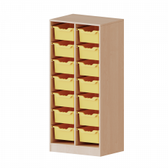 Produktbild ErgoTray Regal, zweireihig, 4 Ordnerh&ouml;hen - evo180 Serie 