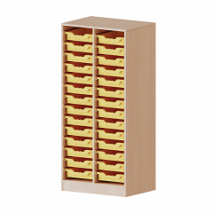 Produktbild ErgoTray Regal, zweireihig, 4 Ordnerh&ouml;hen - evo180 Serie 