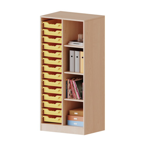 Produkt Bild ErgoTray Regal, zweireihig, 4 Ordnerh&ouml;hen - evo180 Serie 