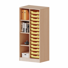 Produktbild ErgoTray Regal, zweireihig, 4 Ordnerh&ouml;hen - evo180 Serie 