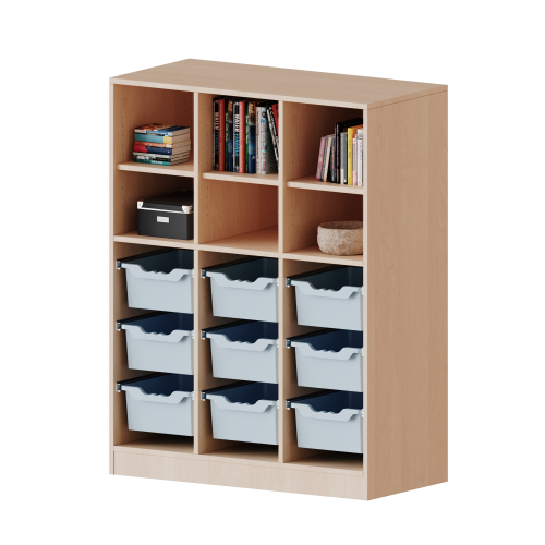 Produkt Bild ErgoTray Regal, dreireihig, 3,5 Ordnerh&ouml;hen - evo180 Serie 