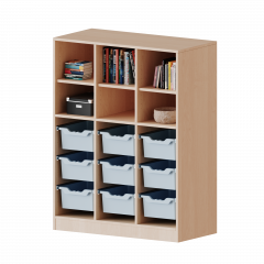 Produktbild des Artikels ErgoTray Regal, dreireihig, 3,5 Ordnerh&ouml;hen - evo180 Serie