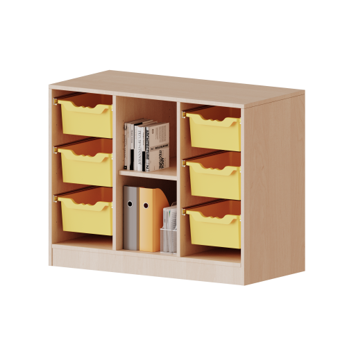 Produkt Bild ErgoTray Regal, dreireihig, 2 Ordnerh&ouml;hen - evo180 Serie 