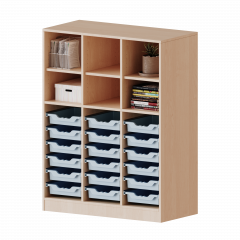 Produktbild ErgoTray Regal, dreireihig, 3,5 Ordnerh&ouml;hen - evo180 Serie 