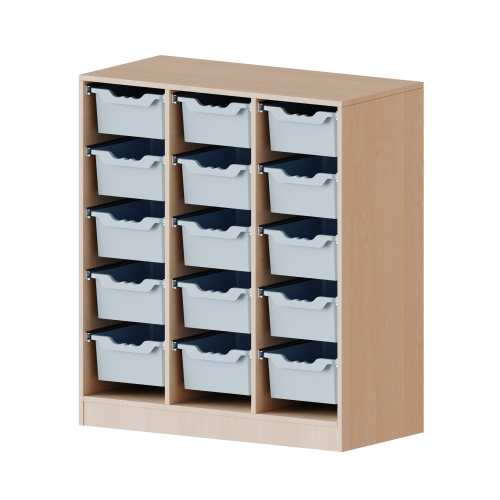 Produkt Bild ErgoTray Regal, dreireihig, 3 Ordnerh&ouml;hen - evo180 Serie 