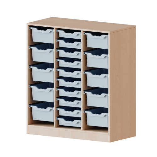 Produkt Bild ErgoTray Regal, dreireihig, 3 Ordnerh&ouml;hen - evo180 Serie 