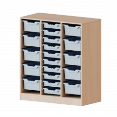 Produktbild ErgoTray Regal, dreireihig, 3 Ordnerh&ouml;hen - evo180 Serie 