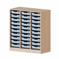 Produktbild ErgoTray Regal, dreireihig, 3 Ordnerh&ouml;hen - evo180 Serie 