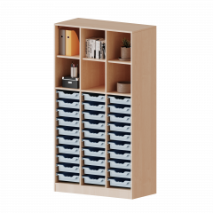 Produktbild ErgoTray Regal, dreireihig, 5 Ordnerh&ouml;hen - evo180 Serie 