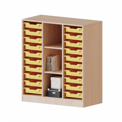 Produktbild ErgoTray Regal, dreireihig, 3 Ordnerh&ouml;hen - evo180 Serie 