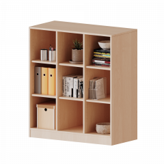 Produktbild Regal, dreireihig, 3 Ordnerh&ouml;hen - evo180 Serie 