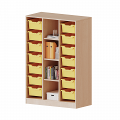 Produktbild ErgoTray Regal, dreireihig, 4 Ordnerh&ouml;hen - evo180 Serie 