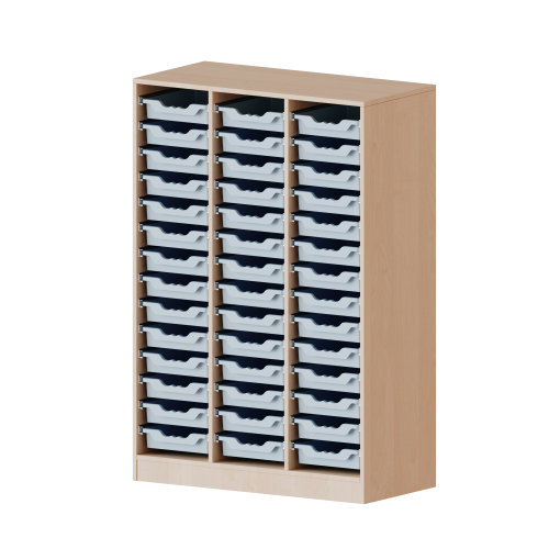 Produkt Bild ErgoTray Regal, dreireihig, 4 Ordnerh&ouml;hen - evo180 Serie 