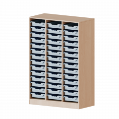 Produktbild des Artikels ErgoTray Regal, dreireihig, 4 Ordnerh&ouml;hen - evo180 Serie