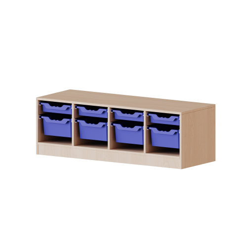 Produkt Bild ErgoTray Regal, vierreihig, 1 Ordnerh&ouml;he - evo180 Serie 