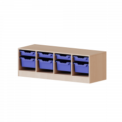 Produktbild ErgoTray Regal, vierreihig, 1 Ordnerh&ouml;he - evo180 Serie 