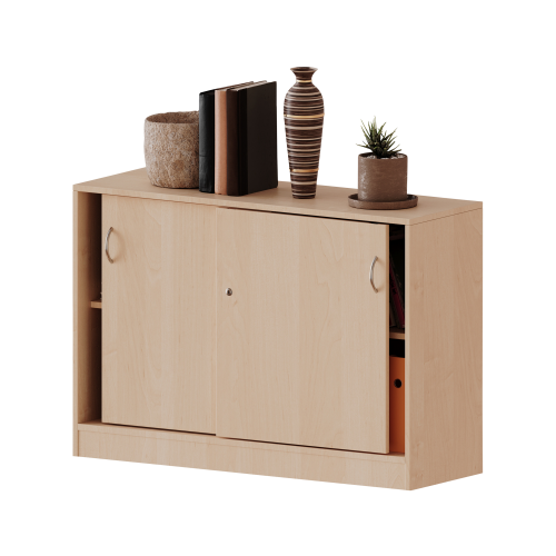 Produkt Bild Schiebet&uuml;renschrank, 2 Ordnerh&ouml;hen - Serie evo180 H10052SM