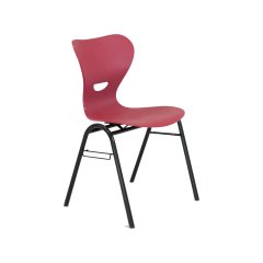 Produktbild Vierbeinstuhl mit Kunststoff- Sitzschale, Sitzh&ouml;he nach DIN S49KKS