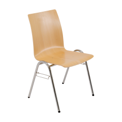 Produktbild Vierbeinstuhl mit Sperrholz- Sitzschale U, Sitzh&ouml;he DIN 6 - 46 cm S49UHU06