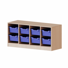 Produktbild ErgoTray Regal, vierreihig, 1,5 Ordnerh&ouml;hen - evo180 Serie 