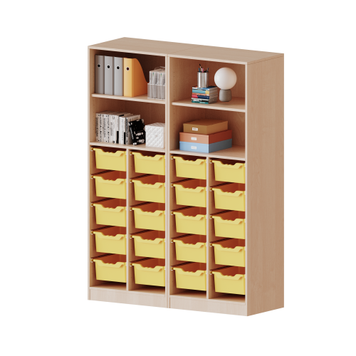 Produkt Bild ErgoTray Regal, vierreihig, 5 Ordnerh&ouml;hen - evo180 Serie 