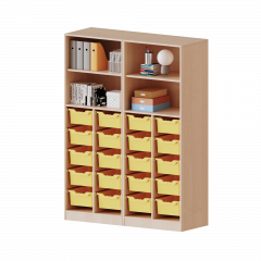 Produktbild ErgoTray Regal, vierreihig, 5 Ordnerh&ouml;hen - evo180 Serie 