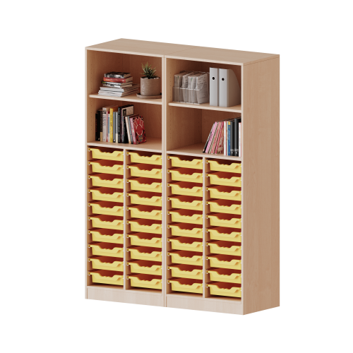 Produkt Bild ErgoTray Regal, vierreihig, 5 Ordnerh&ouml;hen - evo180 Serie 