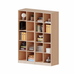 Produktbild Regal, vierreihig, 5 Ordnerh&ouml;hen - evo180 Serie 