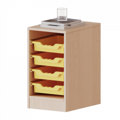 Produktbild ErgoTray Regal, einreihig, 1,5 Ordnerh&ouml;hen - evo180 Serie 