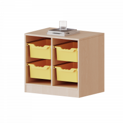 Produktbild ErgoTray Regal, zweireihig, 1,5 Ordnerh&ouml;hen - evo180 Serie 