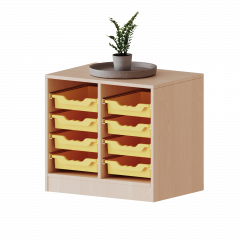 Produktbild ErgoTray Regal, zweireihig, 1,5 Ordnerh&ouml;hen - evo180 Serie 