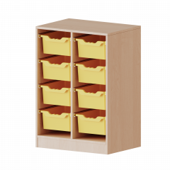 Produktbild ErgoTray Regal, zweireihig, 2,5 Ordnerh&ouml;hen - evo180 Serie 