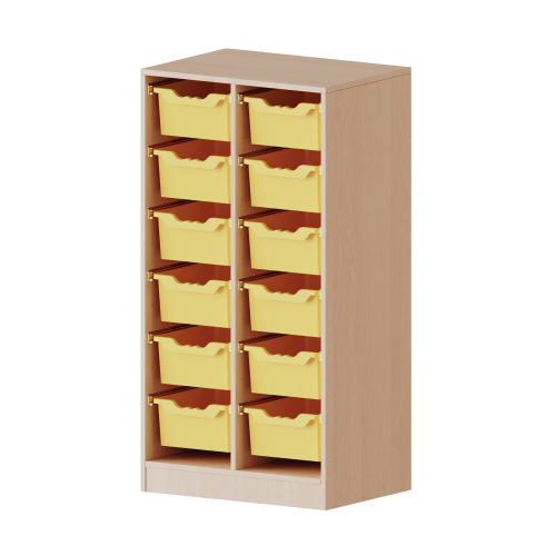 Produkt Bild ErgoTray Regal, zweireihig, 3,5 Ordnerh&ouml;hen - evo180 Serie 