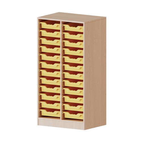 Produkt Bild ErgoTray Regal, zweireihig, 3,5 Ordnerh&ouml;hen - evo180 Serie 