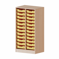 Produktbild ErgoTray Regal, zweireihig, 3,5 Ordnerh&ouml;hen - evo180 Serie 