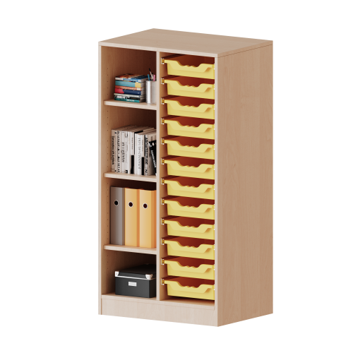 Produkt Bild ErgoTray Regal, zweireihig, 3,5 Ordnerh&ouml;hen - evo180 Serie 